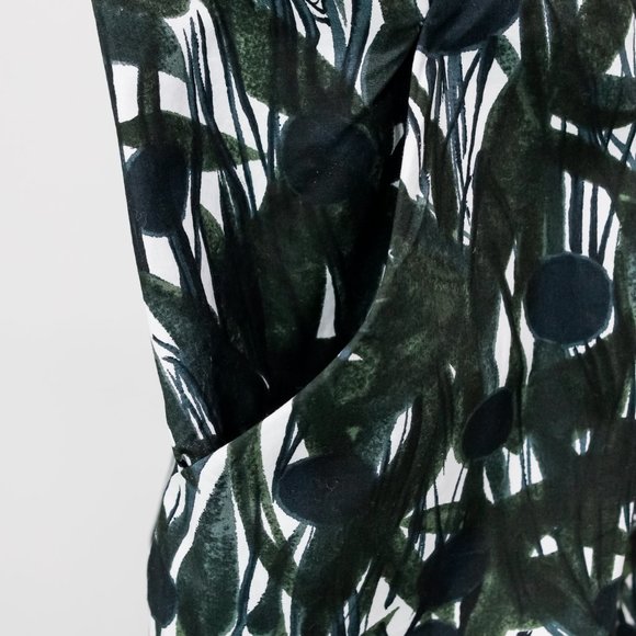 Marni Dark Green Top Painted Leaves - Picture 7 of 9